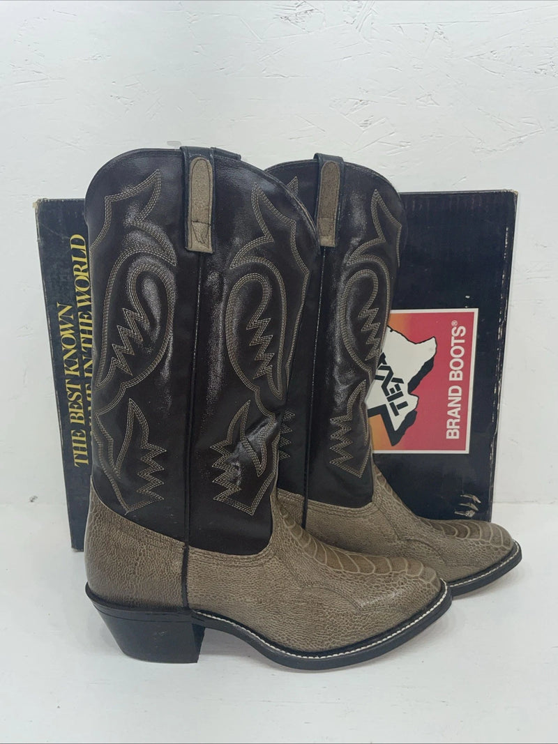 New Men’s Brown Texas Brand Cowboy Boots. 5041 8 D. 1-130