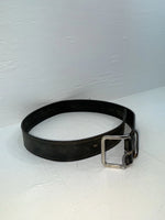 New Black Genuine Leather 34” Belt #UN701 JJ-51
