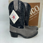 New Children’s Gray And Navy Bronco Cowboy Boots. 11.5 11 1/2 D. 24-100