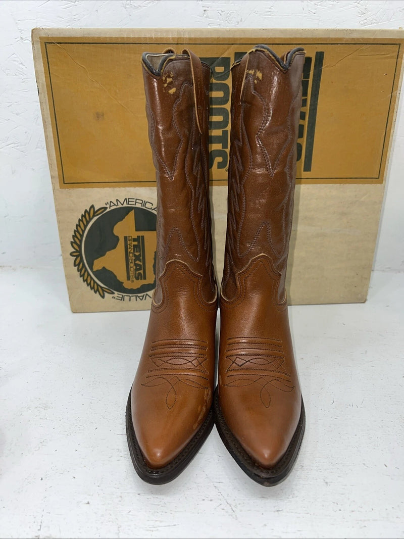 New Women’s Brown Texas Brand Cowboy Boots. 4422 6 M. 20-98