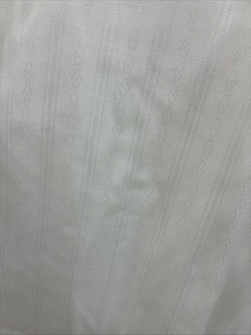 New Men’s ELY Cattleman White Designed Long Sleeve Pearl Snap 20.5 4XL X-106