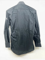 New Classix Black Long Sleeve Button Up English Shirt 13-13.4 XS AA-89