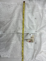New Women’s Cumberland White Cheetah Print Long Sleeve Pearl Snap Small LL-2