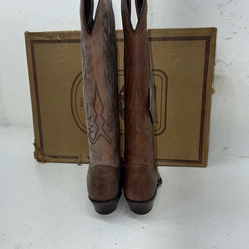 New Women’s Brown J. Chisholm Cowboy Boots. S423 5.5 5 1/2 M. 20-23