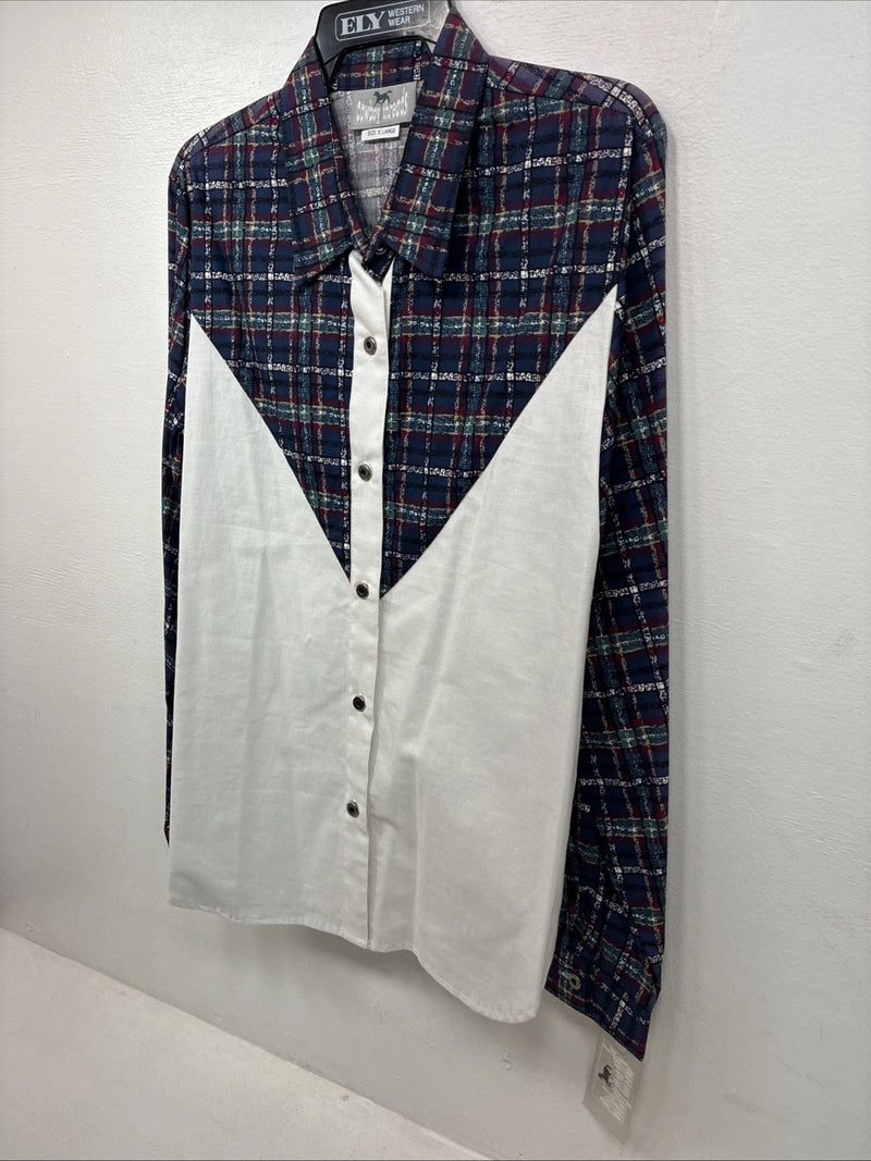 New Women’s Cowboy Threads Multicolor Long Sleeve Button Up XL II-31