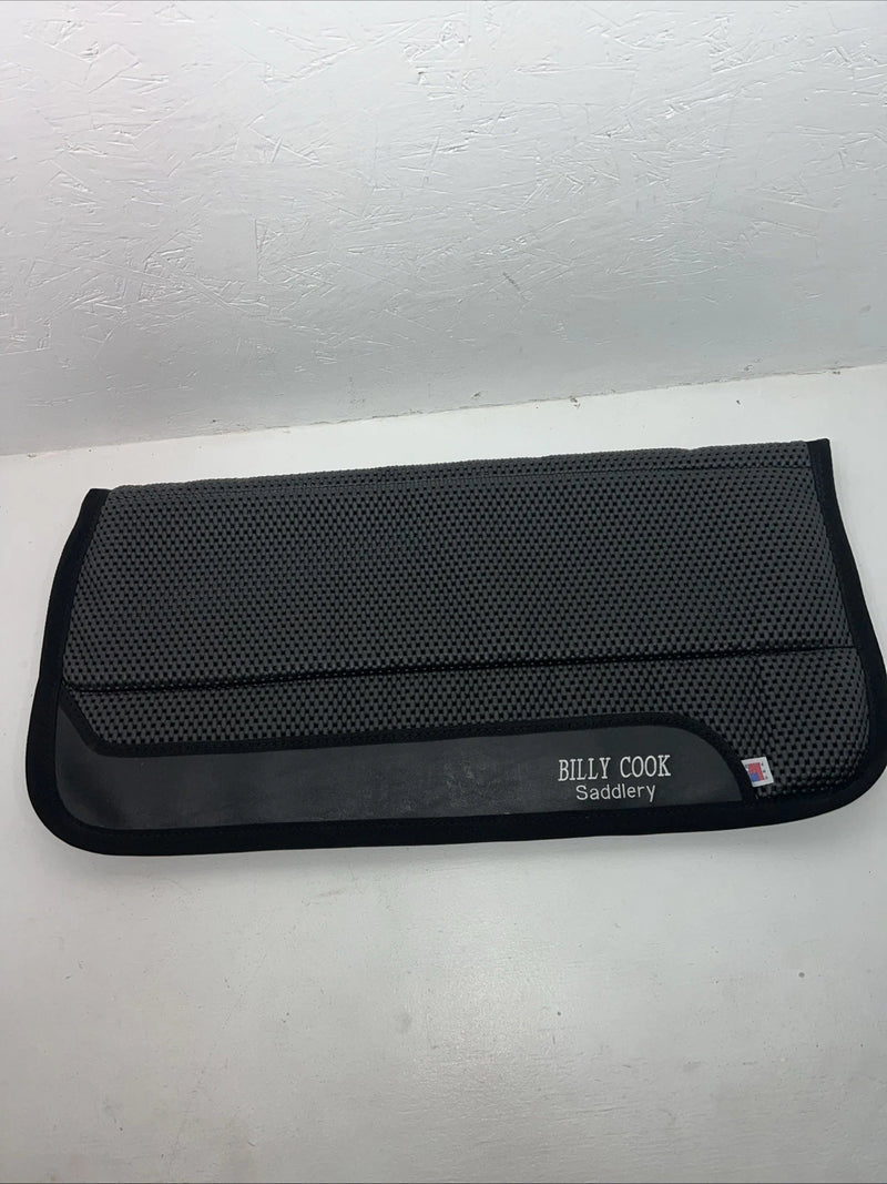 New Billy Cook Black Neoprene No Slip Waffle Saddle Pad 32x32 #12285 Pad-1