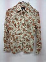 New Women’s Champion Western Floral Long Sleeve Pearl Snap Size 12 LL-5