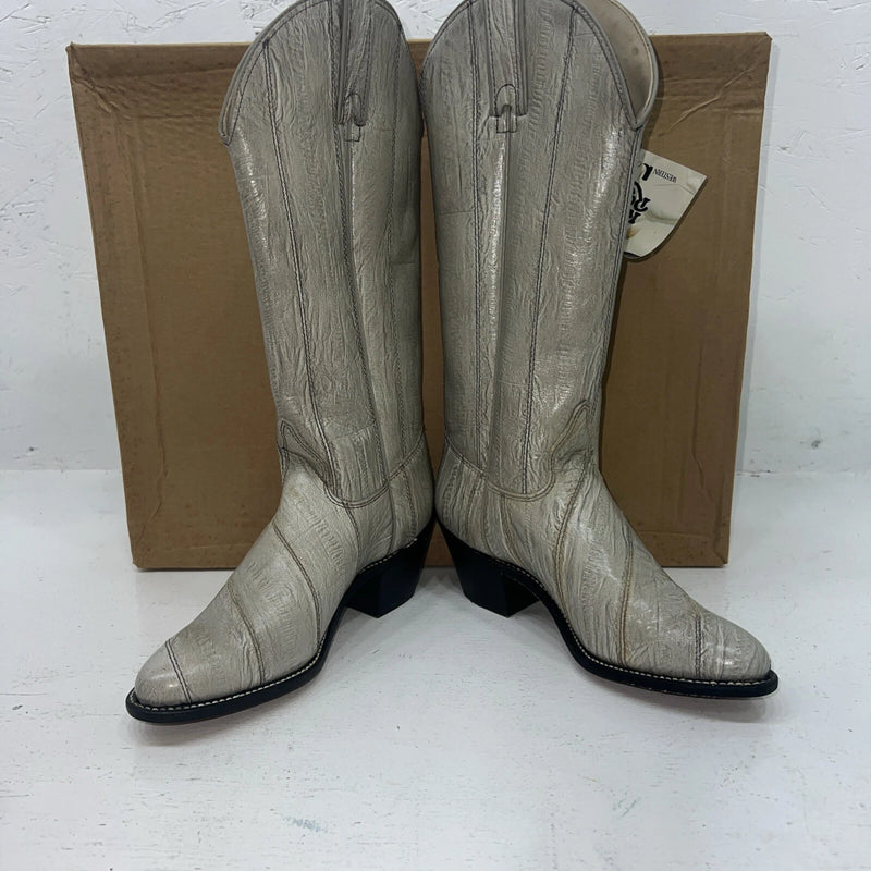 New Women’s Gray Kenny Rodger’s Cowboy Boots. 40432 5.5 5 1/2 M. 20-36