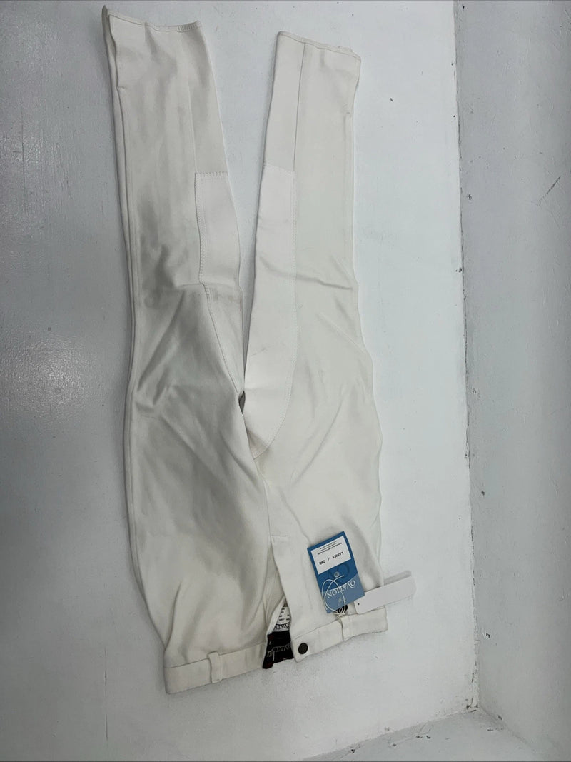 New Women’s White Ovation English Classic F/S Breeches. 28 R C-31
