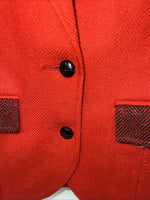 New Women’s Red Pioneer Wear Wool Blazer 14 #06151 UU-1