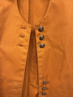 New Women’s Cumberland Orange Black Short Sleeve Button Up XL TT-5