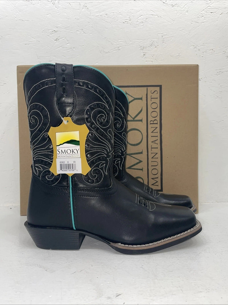 New Women’s Black Smoky Mountain Cowboy Boots. 6062 8 W. 16-59