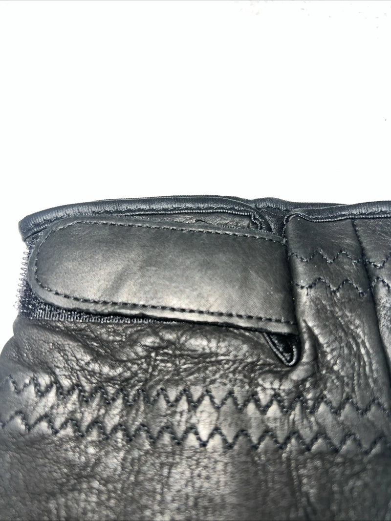 New Black Leather Tuff Mate Riding And Show Gloves Men’s Large Q-506