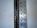 New Black Genuine Leather Nocona Silver Bling Beaded L Belt #N3424601 JJ-70