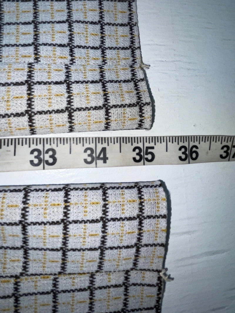 New Vintage Yellow And Black Striped Dickson Jenkins Polyester Pants #724 VV-69