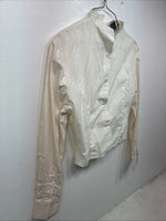 New Women’s Christine White Long Sleeve Button Up Size 8 YY-6