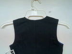 New Kids Blue With Bling Valencia Sleeveless Zip Up Vest S #052235G 3B-60