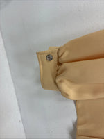 New Women’s H Bar C Yellow Design Long Sleeve Pearl Snap Size 38 II-78