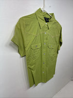 New Women’s Gordon James Green Short Sleeve Button Up Large KK-75