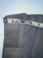 New Vintage Gray Circle S Polyester Pants #CP6715 SS-34