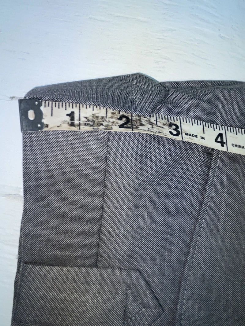 New Vintage Gray Circle S Polyester Pants #CP6715 SS-34