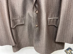 New Circle S Brown Suit Jacket 42L #25832 T-604