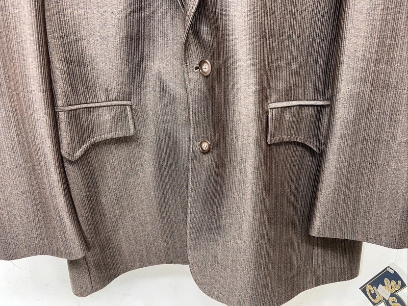 New Circle S Brown Suit Jacket 42L #25832 T-604