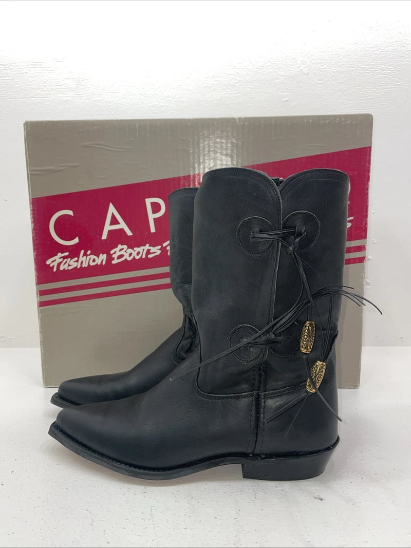 New Women’s Black Capezio Cowboy Boots. L 870 8 M. 16-25