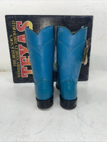 New Women’s Blue Texas Brand Cowboy Boots. 4438 7 M. 18-70