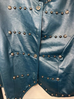 New Women’s Turquoise 1849 Authentic Ranchwear Show Jacket Large #2734 UU-18