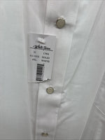 New Men’s White Horse White Shirt Sleeve Pearl Snap 4XL E-96