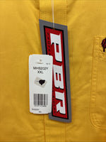 New Men’s Wrangler PBR Western Yellow Long Sleeve Button Up 2XL H-51