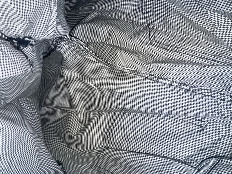 New Vintage Black And White Checkered Handler Polyester Pants #1179 SS-96