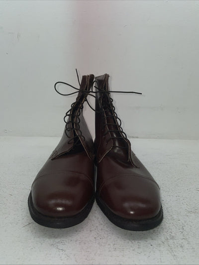 New Men’s Brown Lace Up Mariborough Cowboy Boots. 2351 494 9 D. 4-95