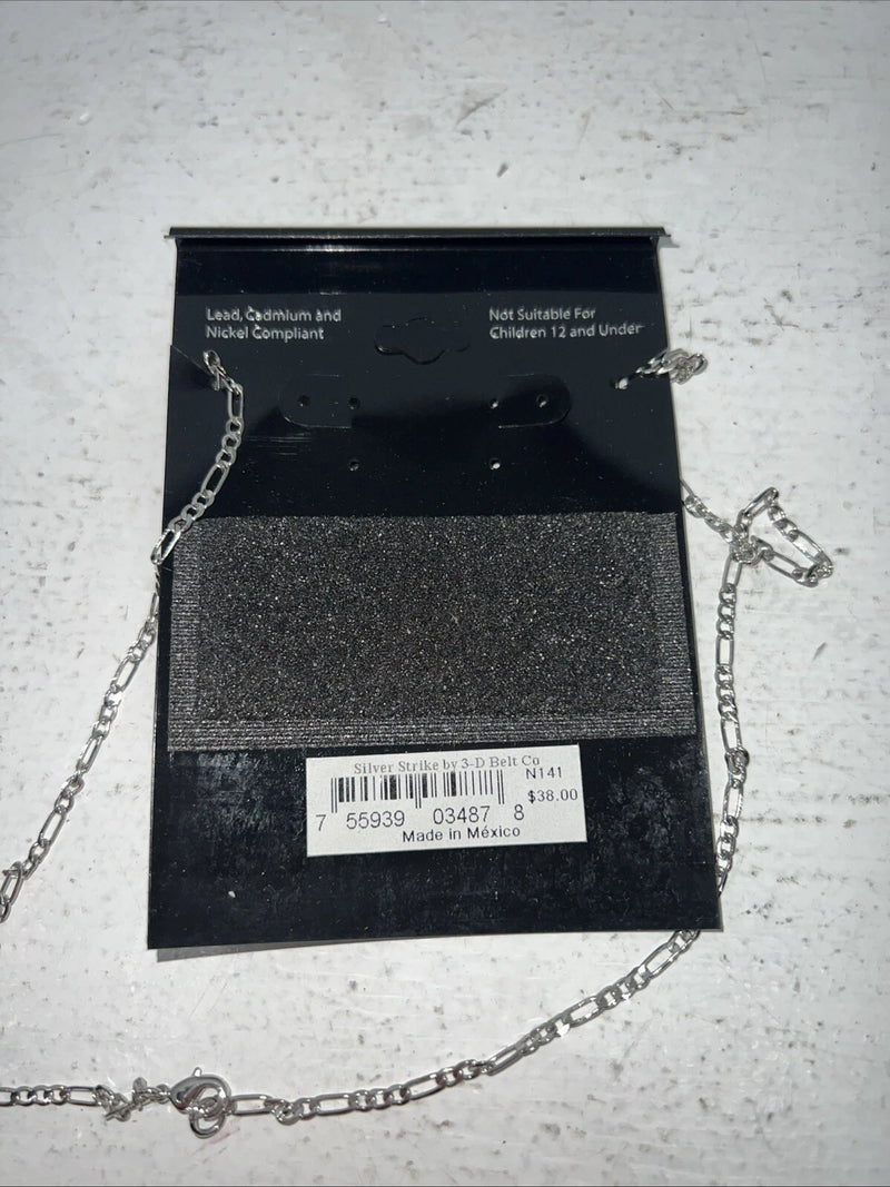 New Women’s Silver Strike Copper Cross Chain Necklace. N141 A-67