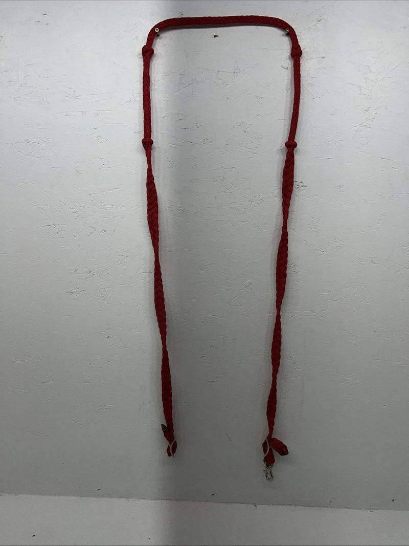 New Tough 1 Red Nylon Braided Reins #54-921 Y-18