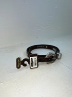 New Brown Genuine Leather Nocona Silver Pendent 30” Belt #3216215 NN-31