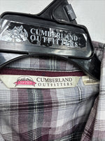 New Women’s Cumberland Purple Plaid Long Sleeve Pearl Snap 2XL GG-24