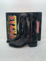 New Men’s Black Texas Brand Cowboy Boots. 5300 8.5 8 1/2 D. 3-91