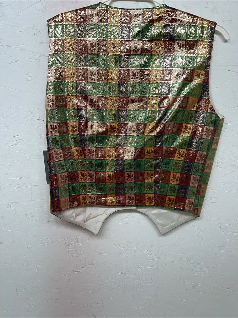 New Women’s Congress Classics Multicolor Western Show Vest Medium #0204 E-600