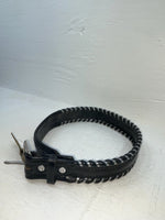 New Black Genuine Leather Tex Tan Weaved 24” Belt #76326