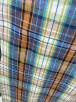 New Men’s Champion Westerns Multicolor Plaid Long Sleeve Pearl Snap Small O-33