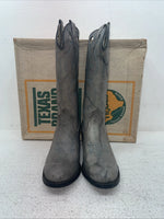 New Youth Gray Texas Brand Cowboy Boots. B 192 6 D. 2-148
