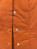 New Women’s Panhandle Slim Orange Short Sleeve Button Up Size 10 LL-104