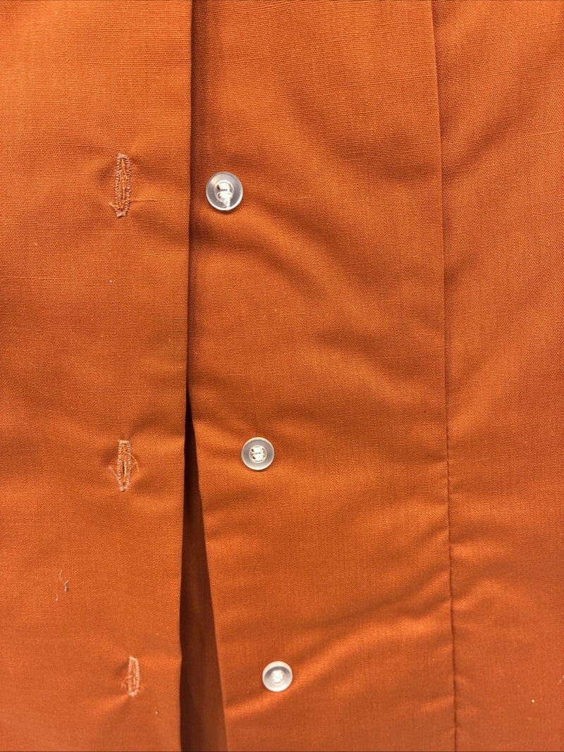 New Women’s Panhandle Slim Orange Short Sleeve Button Up Size 10 LL-104