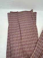 New Vintage Red Checkered Panhandle Slim Polyester Pants #8072 VV-107