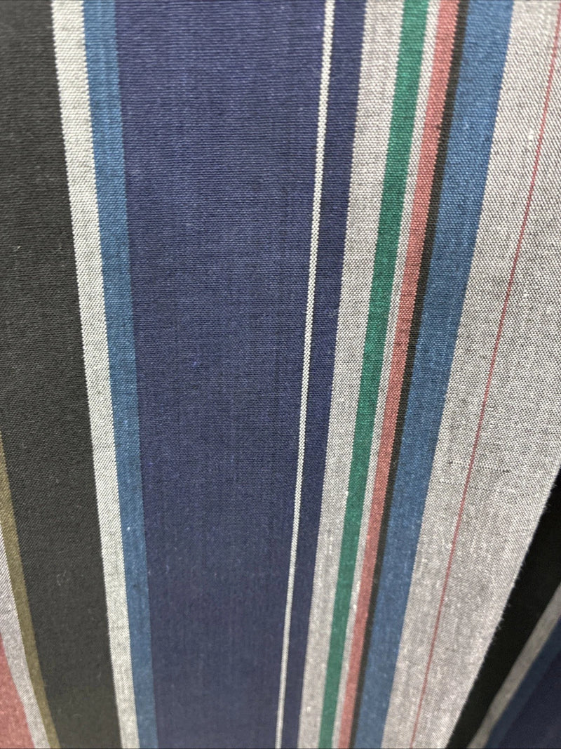 New Men’s ELY Cattleman Multicolor Stripe Long Sleeve Button Up 16 Large Q-35
