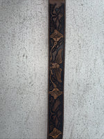 New Brown Genuine Leather Chambers Eagle Tooled 34” Belt #6412-13 Z-22