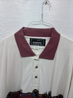 New Men’s GunSmoke White Red Short Sleeve Polo 3XL E-56