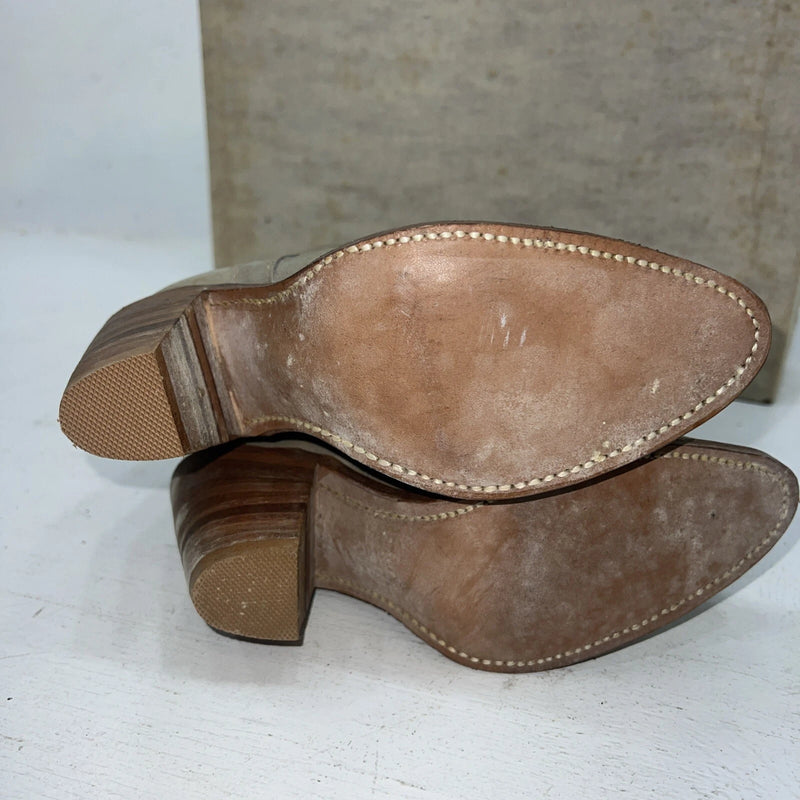 New Women’s Gray Fashion Capzeio Cowboy Boots. L538 5.5 5 1/2. 20-45